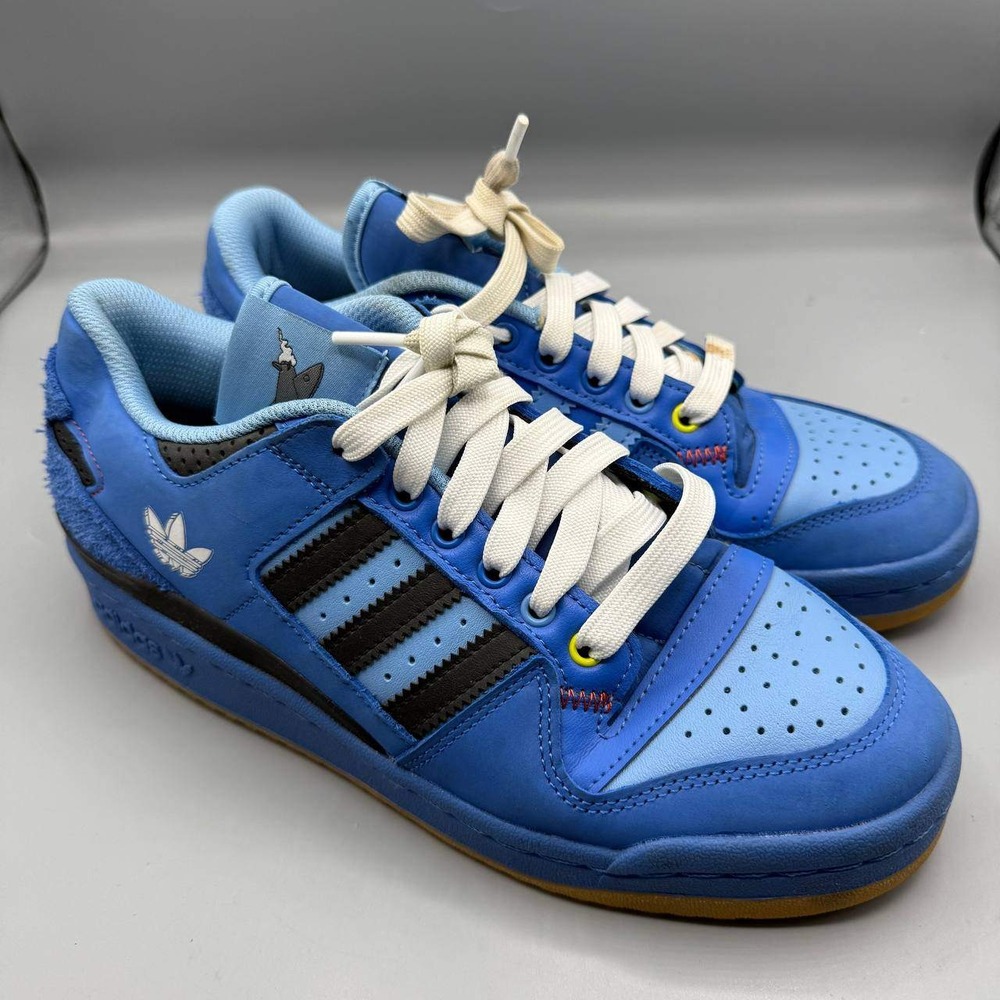 Adidas Originals Forum Low Sneaker Shoes Men 7 Blue Hebru‎ Brantley GZ4403 - Picture 3 of 10